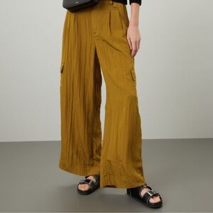 Madewell Mustard Wide-Leg Pants